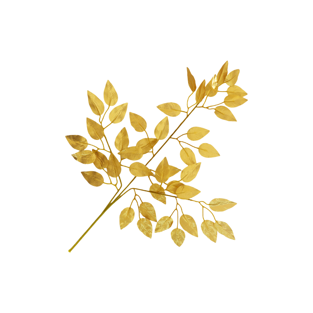 Trung Quốc trang trí vàng cành lá bán buôn giả vàng cành lá trang trí nội thất vàng cành lá châu Á trang trí vàng cành lá xuất khẩu bán buôn